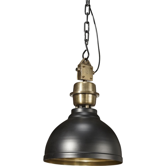 Industrialna lampa Manchester 35cm czarny/złoty
